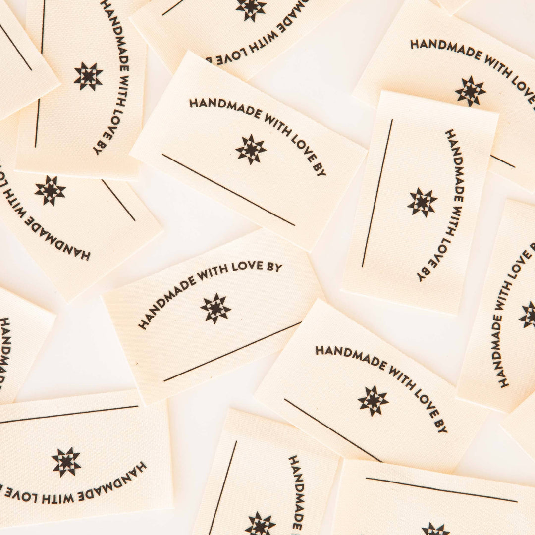 Handmade with Love Organic Cotton Write-In Quilt Labels