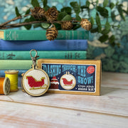 Sleigh Mini Matchbox Christmas Cross Stitch Kit
