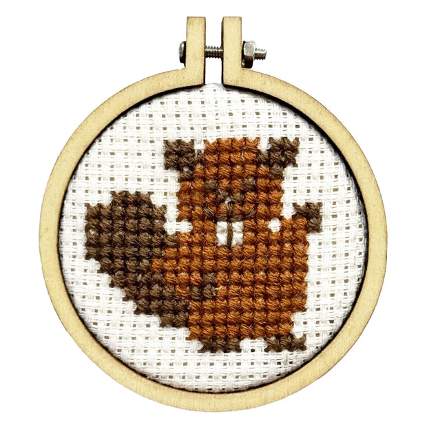 'Dam fine beaver!' Mini Matchbox Cross Stitch Kit