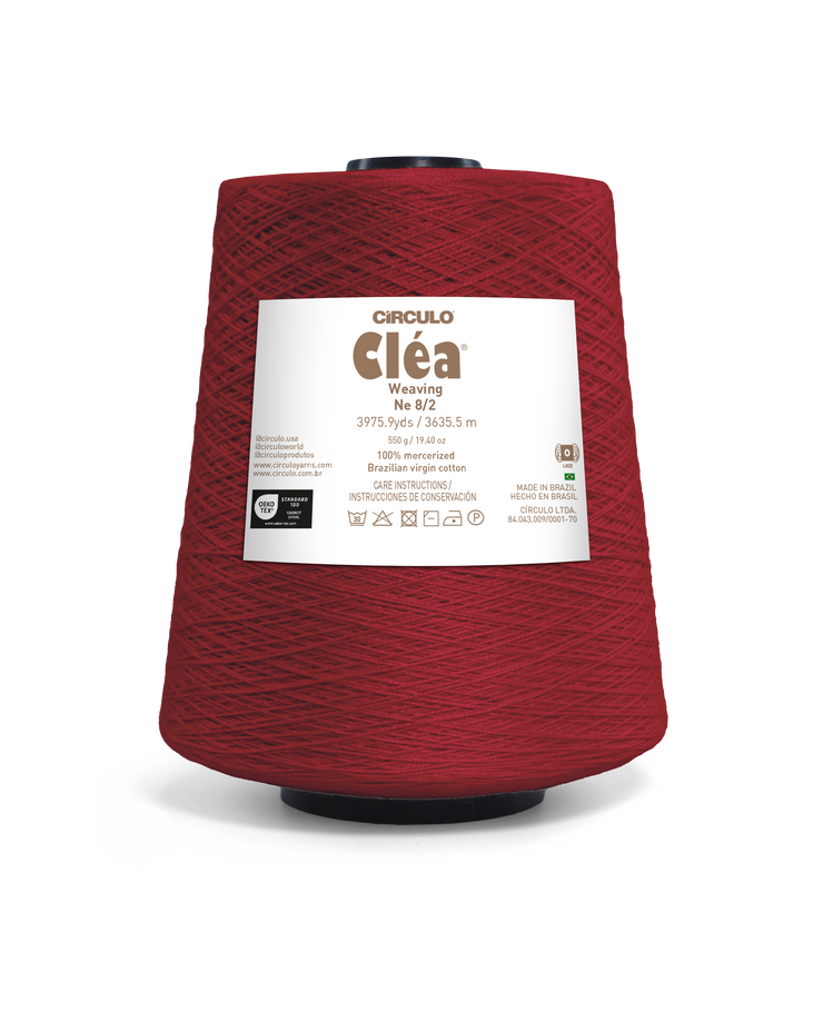 Clea 8/2 Mercerized Brazilian Virgin Cotton Weaving Yarn by Circulo