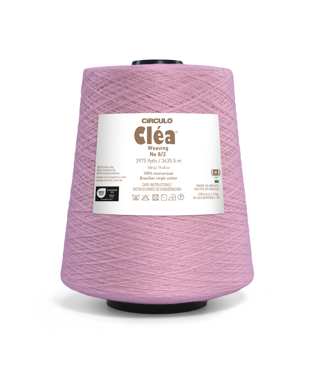 Clea 8/2 Mercerized Brazilian Virgin Cotton Weaving Yarn by Circulo
