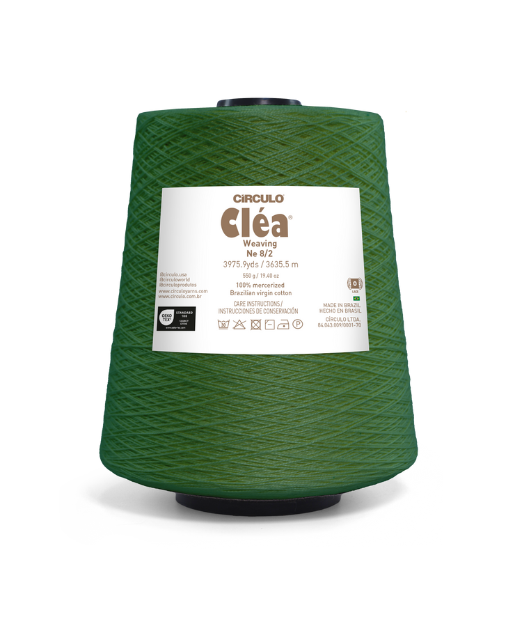 Clea 8/2 Mercerized Brazilian Virgin Cotton Weaving Yarn by Circulo