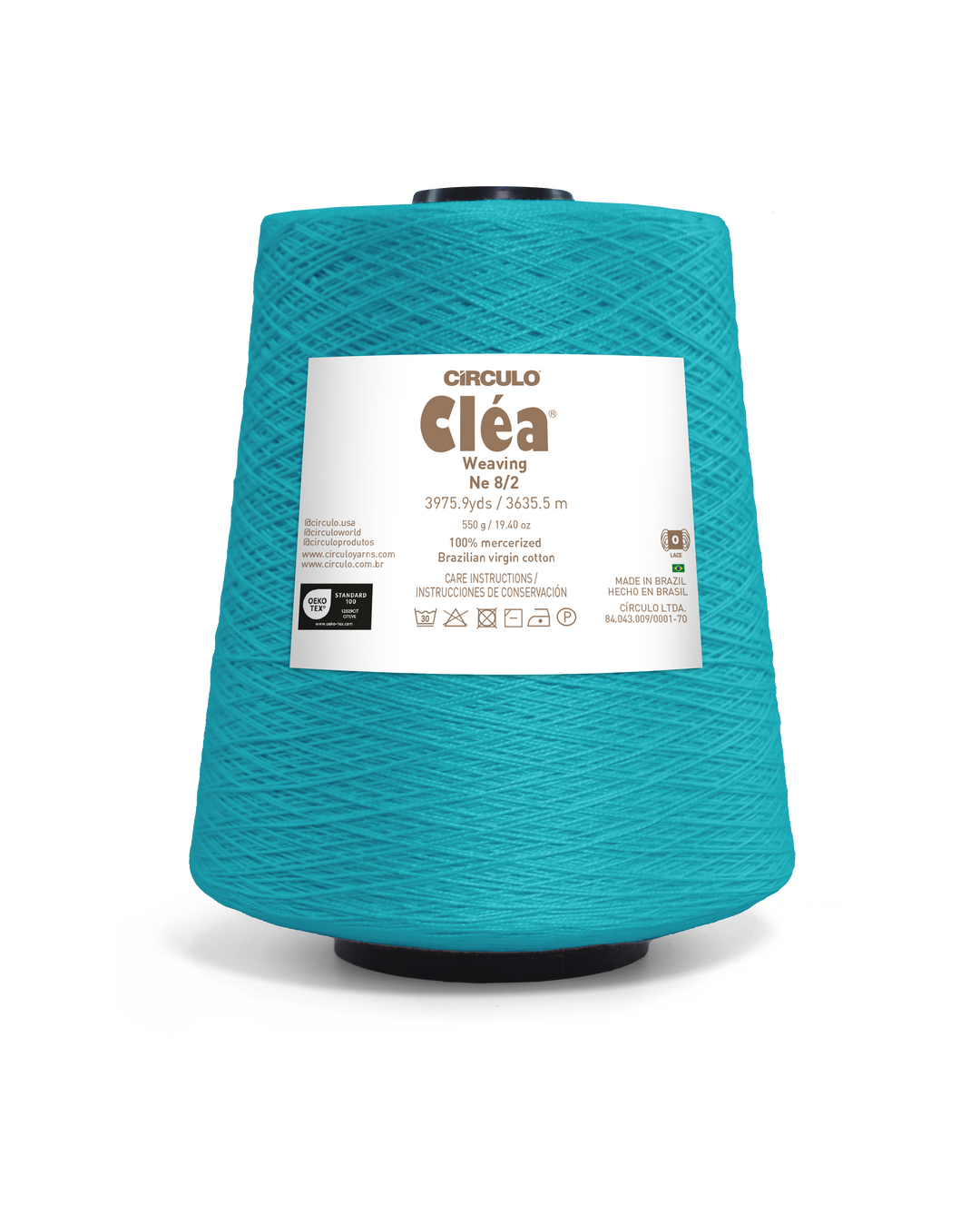 Clea 8/2 Mercerized Brazilian Virgin Cotton Weaving Yarn by Circulo