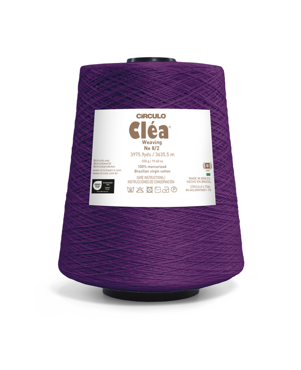 Clea 8/2 Mercerized Brazilian Virgin Cotton Weaving Yarn by Circulo