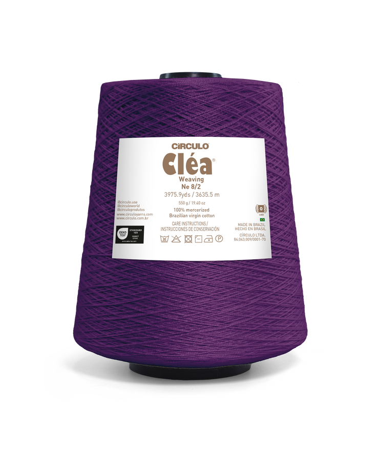 Clea 8/2 Mercerized Brazilian Virgin Cotton Weaving Yarn by Circulo