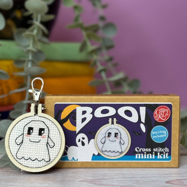 'Boo!' Mini Matchbox Cross Stitch Kit