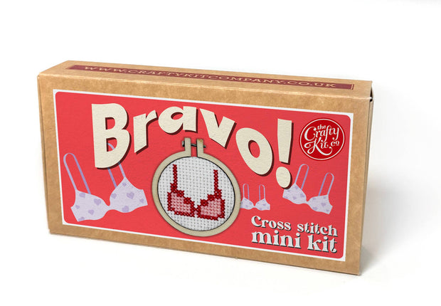 'Bravo!' Mini Matchbox Cross Stitch Kit