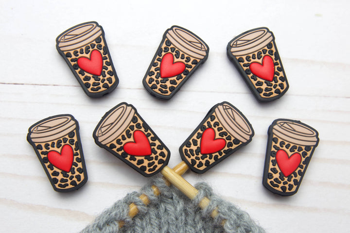 Leopard Latte | Stitch Stoppers Knitting Notions