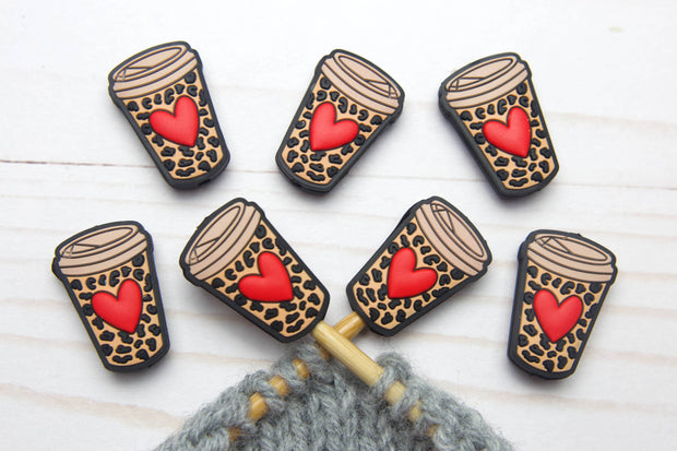 Leopard Latte | Stitch Stoppers Knitting Notions