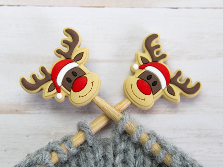 Festive Rudolph | Stitch Stoppers Point Protectors Yarn