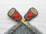 Leopard Latte | Stitch Stoppers Knitting Notions
