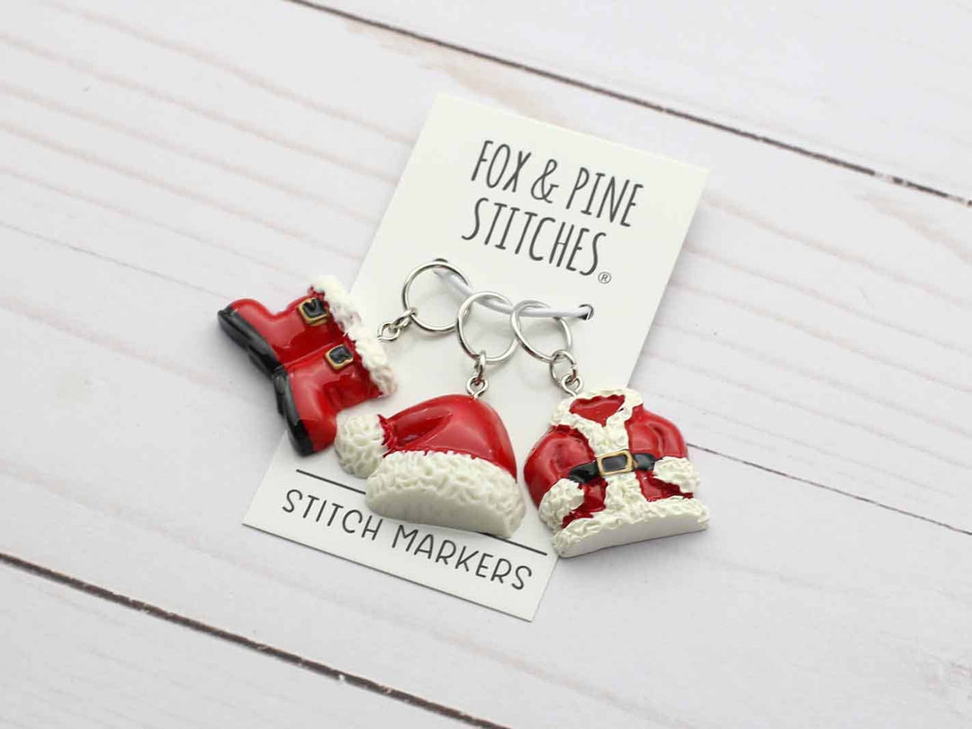 Santa Suit | Stitch Markers