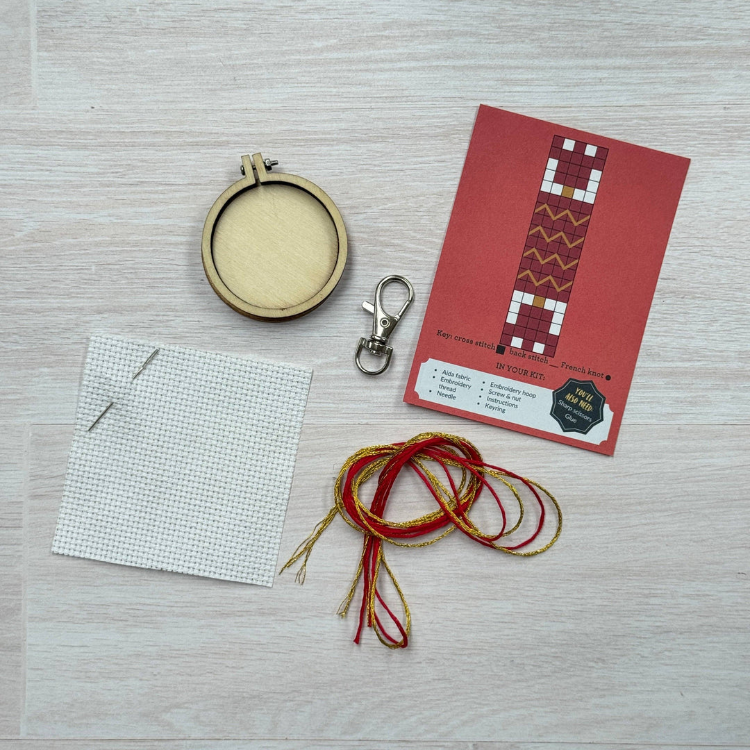 Christmas Cracker Mini Matchbox Christmas Cross Stitch Kit