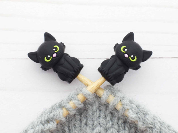 Little Black Cat | Stitch Stoppers Knitting Notions