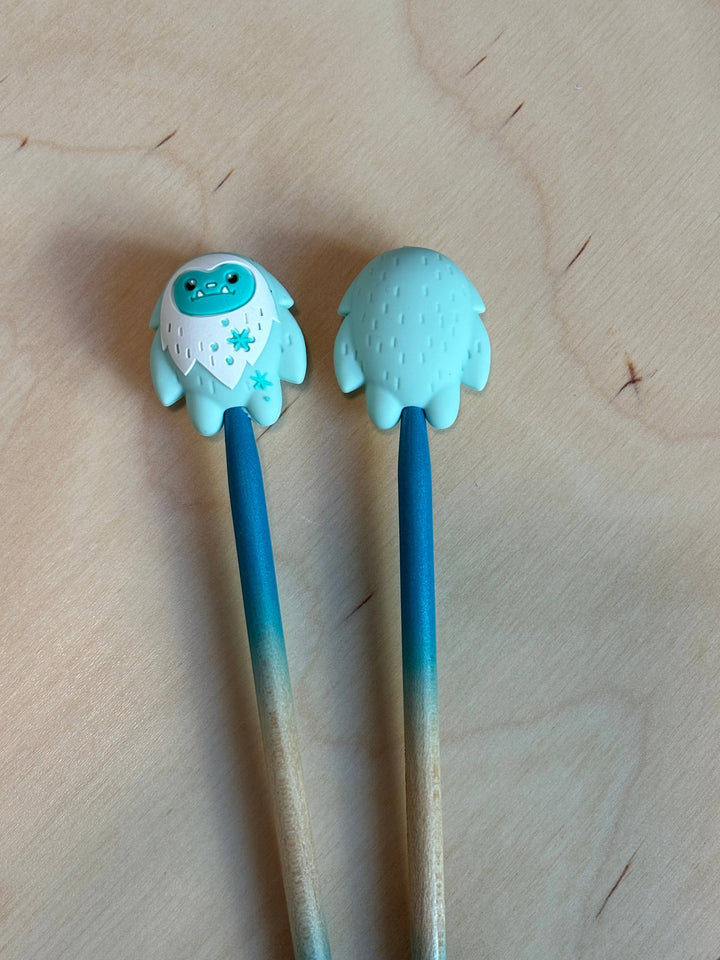 Knitting Needle Point Protectors - 3D Yeti