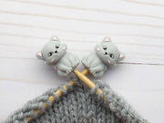 Grey Cat | Stitch Stoppers Knitting Notions