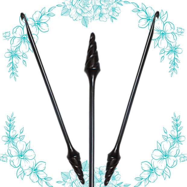 7" Ebony Crochet Hooks from Nirvana