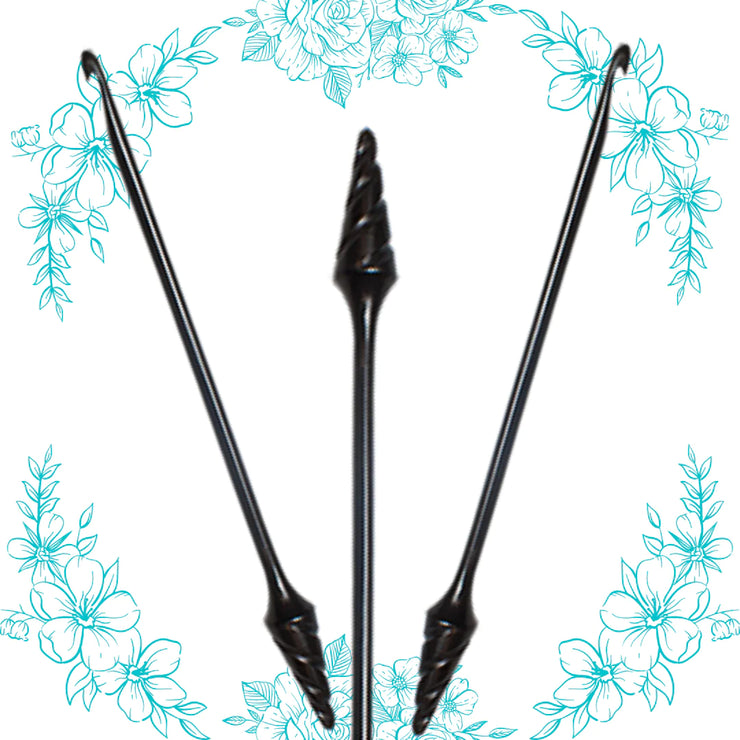 7" Ebony Crochet Hooks from Nirvana