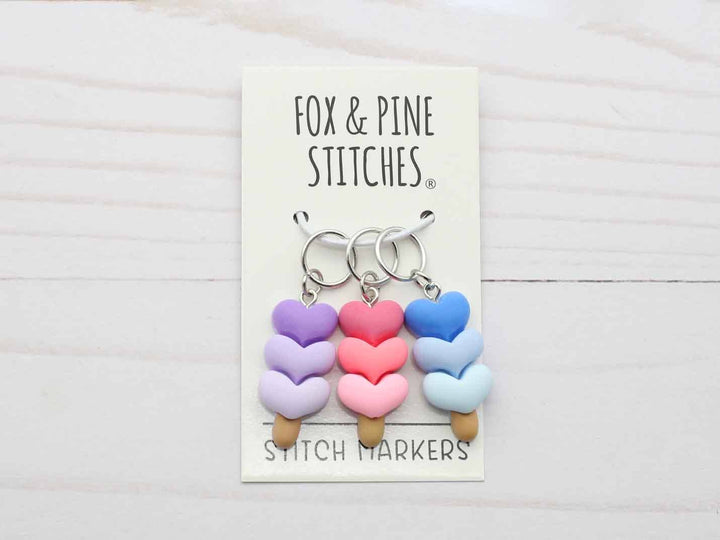 Pastel Hearts | Stitch Markers
