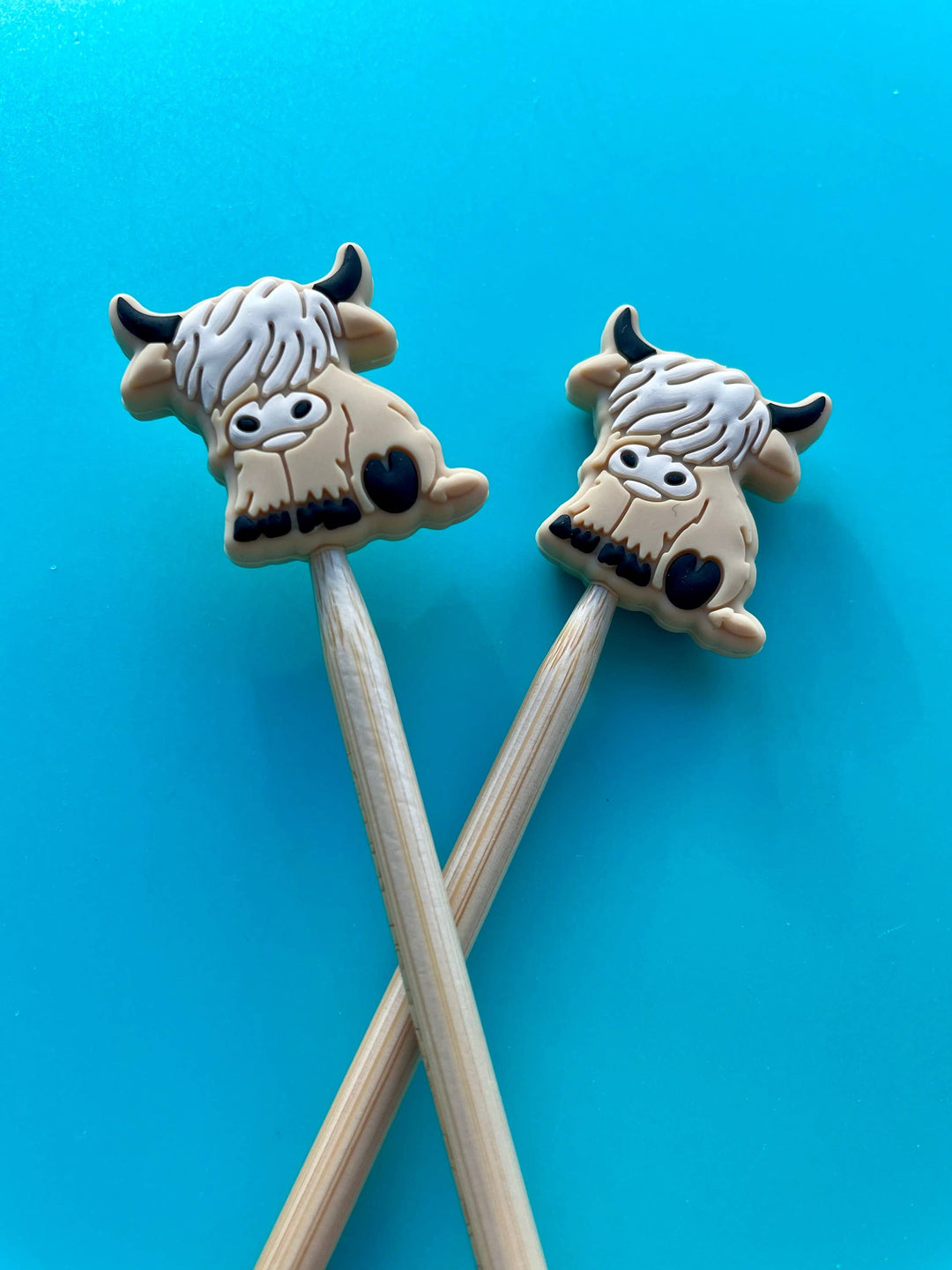 Knitting Needle Point Protectors Knitting Needle Highland Cow