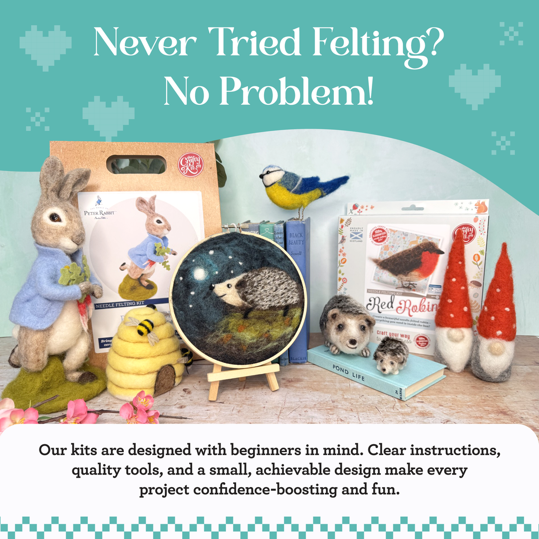 Bee in a Hoop Needle Felting Craft Kit