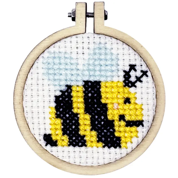 'bee Happy!' Mini Matchbox Cross Stitch Kit