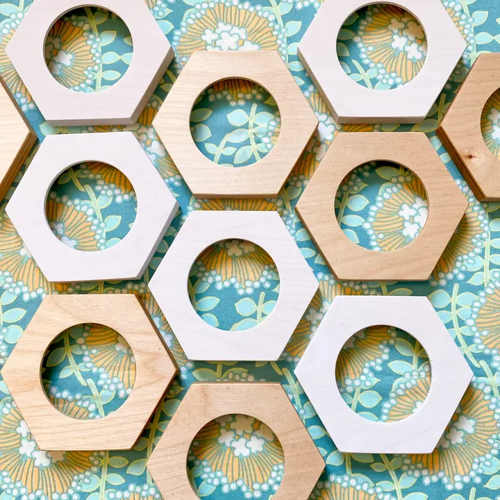 Hexagon Embroidery Hoop Frame for 3" Hoops