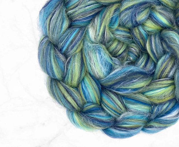 Merino Wool Blend Roving by the Ounce - Aquarius