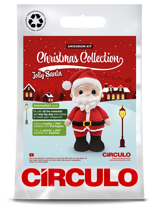 Jolly Santa Amigurumi Kit 2025 Christmas Collection by Circulo