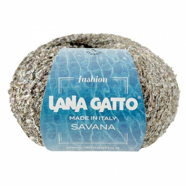 Savana - Organic Cotton, Viscose, Polyamide and Metallic blend Fashion Yarn by Lana Gatto