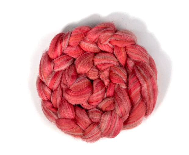 Merino Wool Blend Roving by the Ounce - Kahala Rose