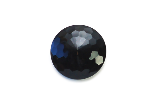 Black Vintage - Glass Faceted - Round