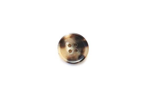 Mostly Black Horn - Classic Rim Edge - Round 19mm