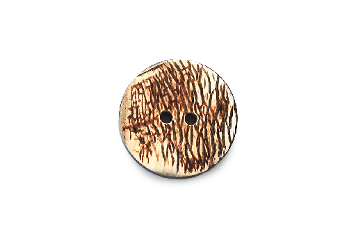 Brown Dark and Light Horn - Rough Looking - Round 30mm