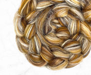 Merino Wool Blend Roving by the Ounce - Lynx