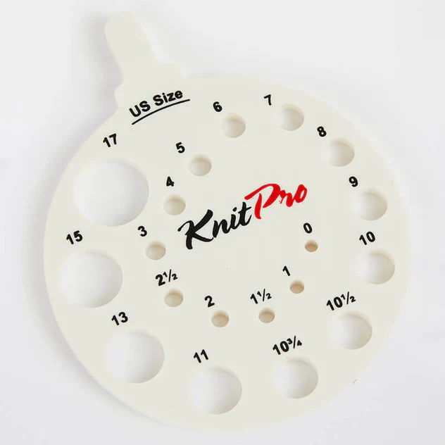 Knitting Needle Gauge with View Sizer from KnitPro