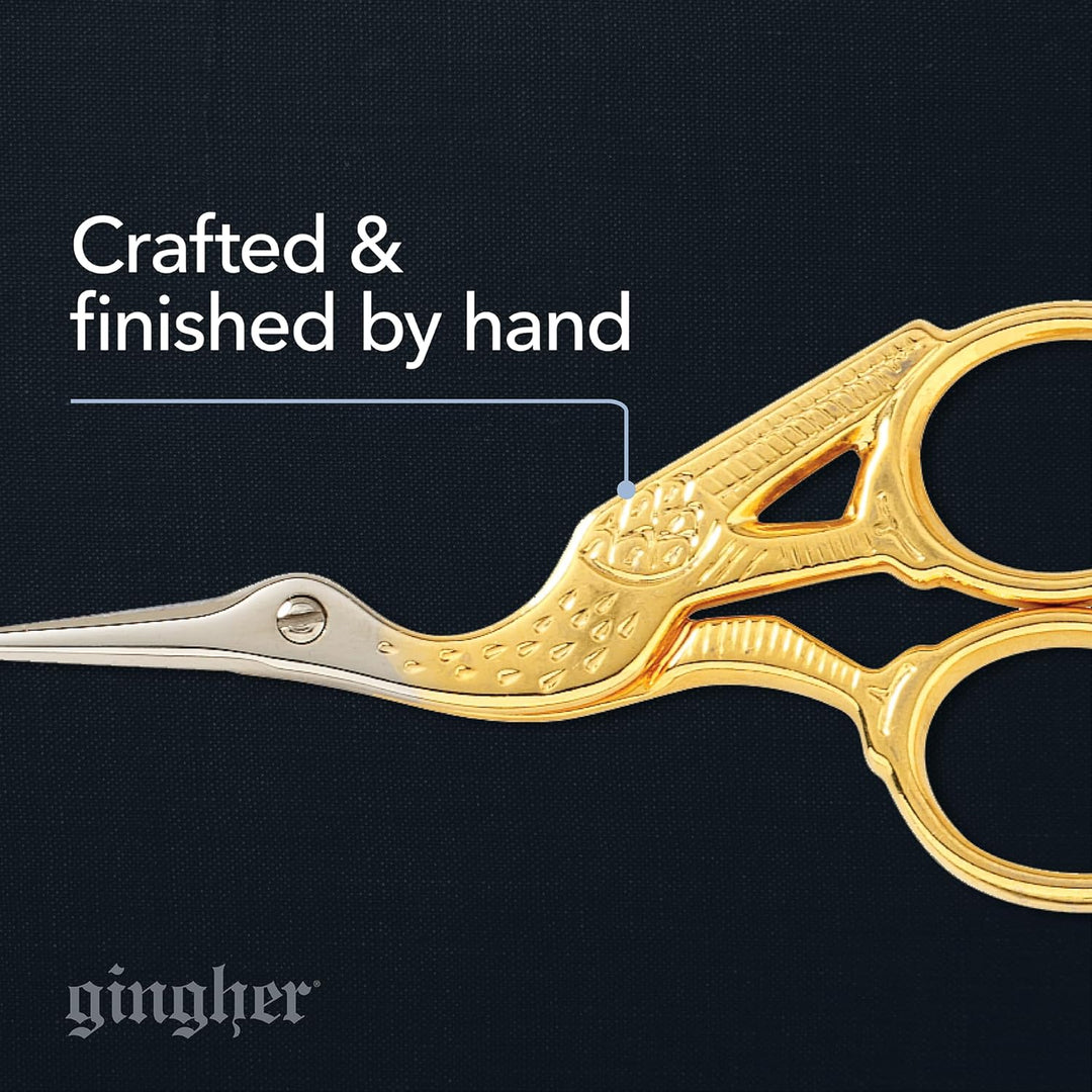 Gingher 3 1/2in Stork Embroidery Scissors
