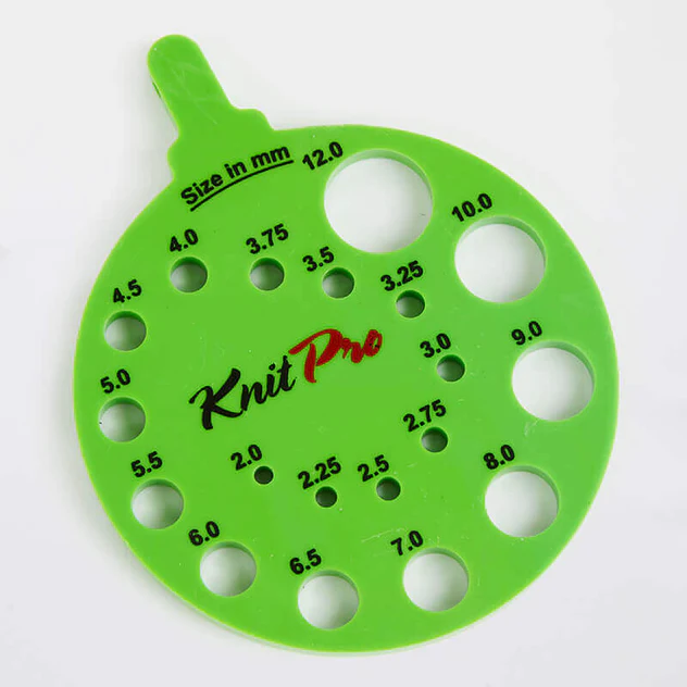 Knitting Needle Gauge with View Sizer from KnitPro