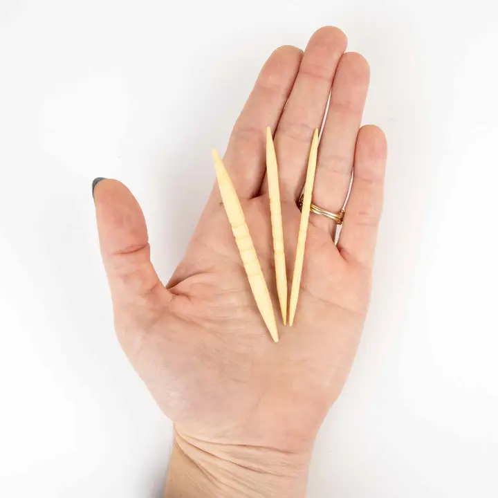Shortie Bamboo Cable Needles - Set of 3 by Twice Sheared Sheep