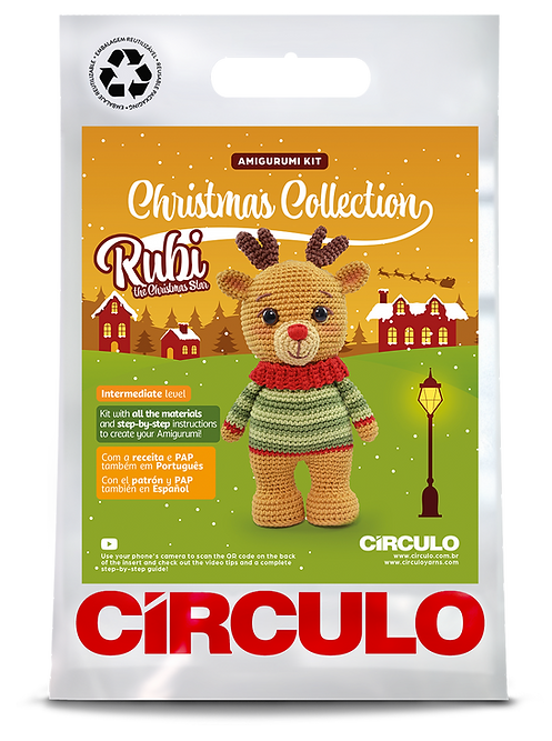 Rubi the Christmas Star Amigurumi Kit 2025 Christmas Collection by Circulo