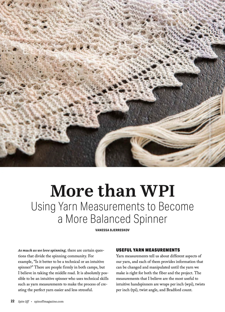 Spin Off - the Art &amp; Craft of Spinning Yarn - Summer 2025 - Vol. XLVV No. 6