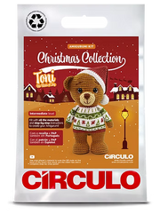 Toni the Bear of Joy Amigurumi Kit 2025 Christmas Collection by Circulo