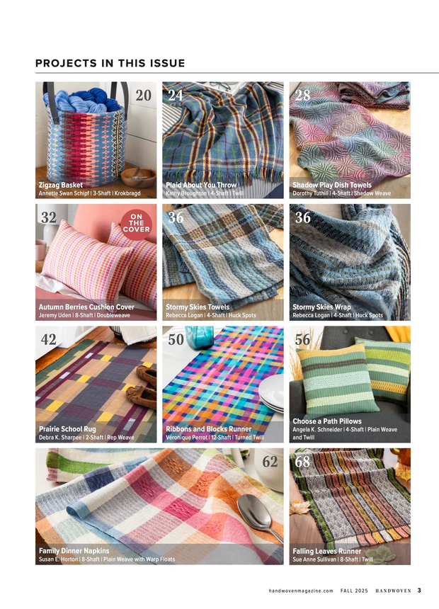 Handwoven Magazine Fall 2025, Volume XLVIII Number 8