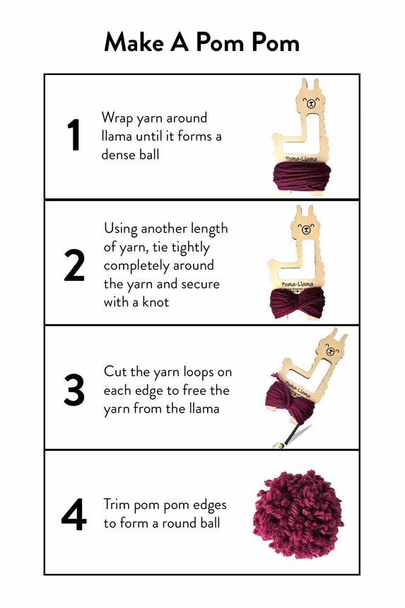 Poma-Llama Pom Pom, Tassel and Lucet Cord Maker by Twice Sheared Sheep