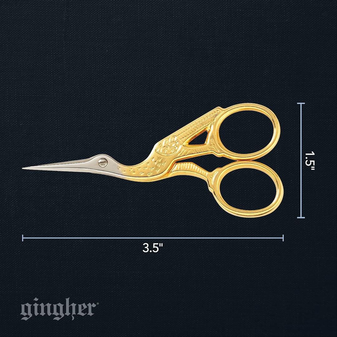Gingher 3 1/2in Stork Embroidery Scissors