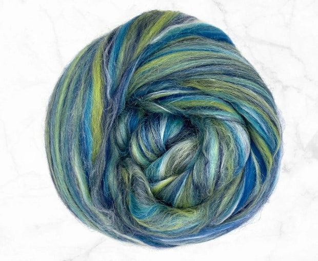 Merino Wool Blend Roving by the Ounce - Aquarius