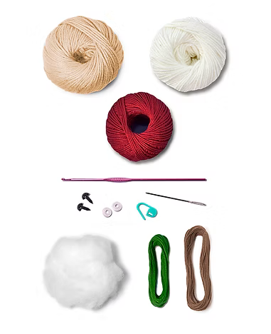 Toni the Bear of Joy Amigurumi Kit 2025 Christmas Collection by Circulo