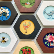 Hexagon Embroidery Hoop Frame for 3" Hoops