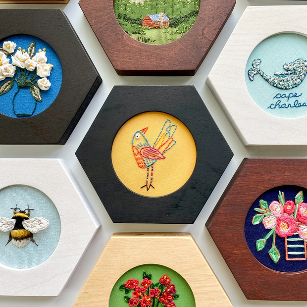 Hexagon Embroidery Hoop Frame for 3" Hoops
