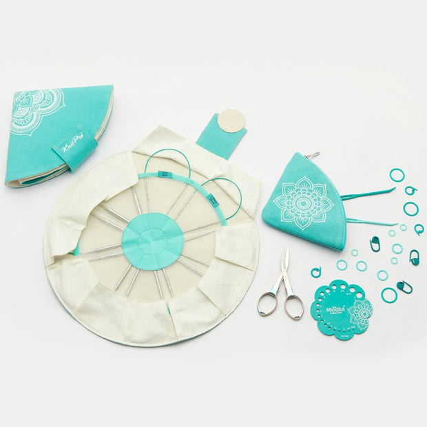 The Explore Set Stainless Steel 25cm/10" Circular Lace Needles KnitPro Mindful Collection